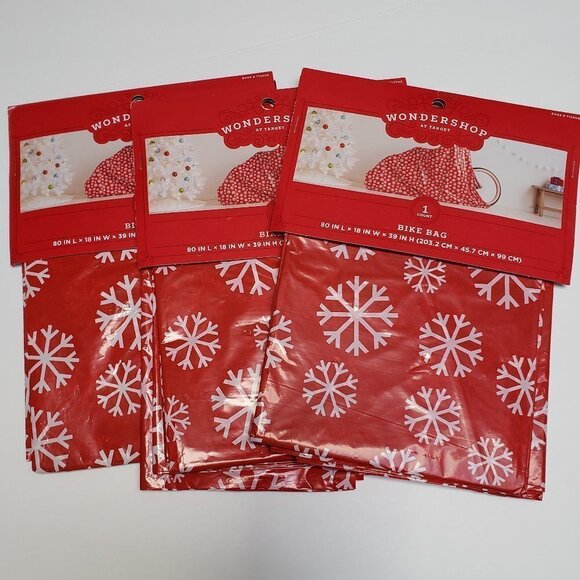 Snowflake Large Bike Gift Bags (set of 3) - Picture 1 of 2